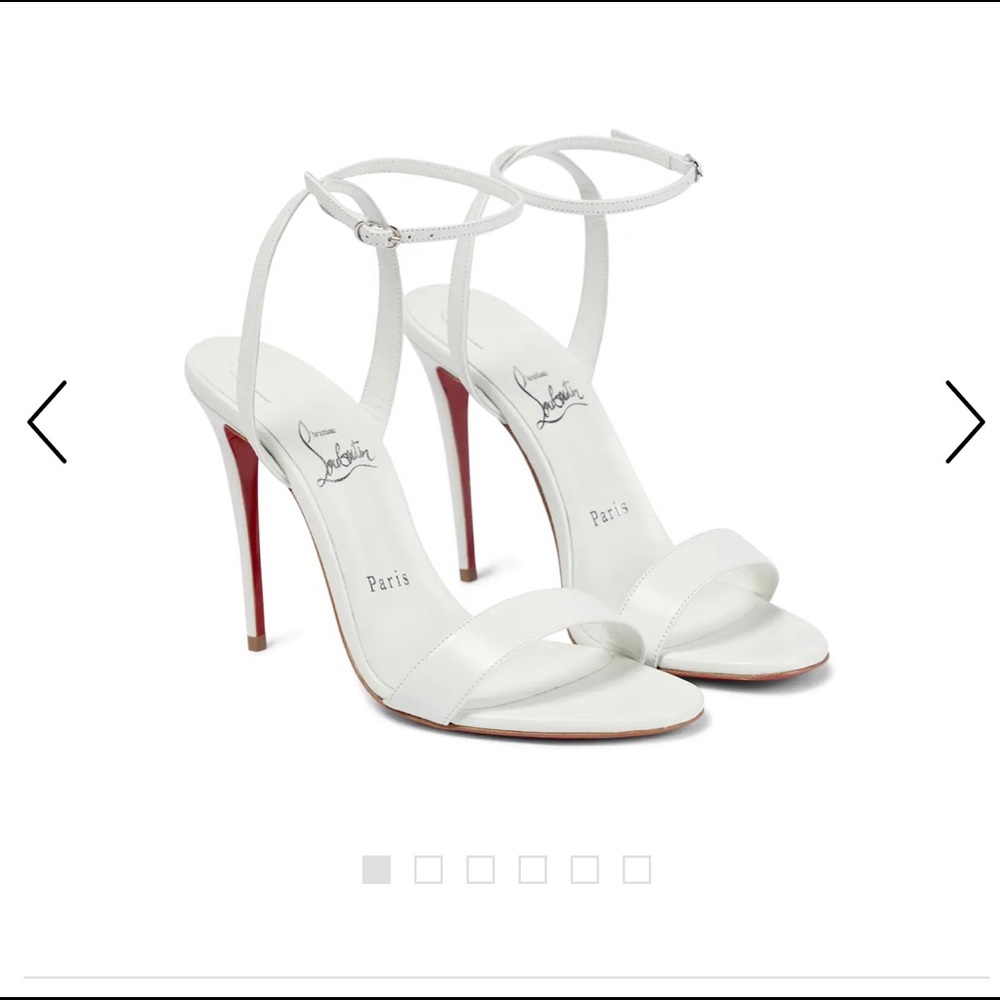 ISO Christian Louboutin White Loubigirl size 40.